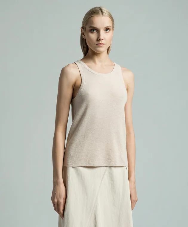 CO Pink cashmere ribbed top