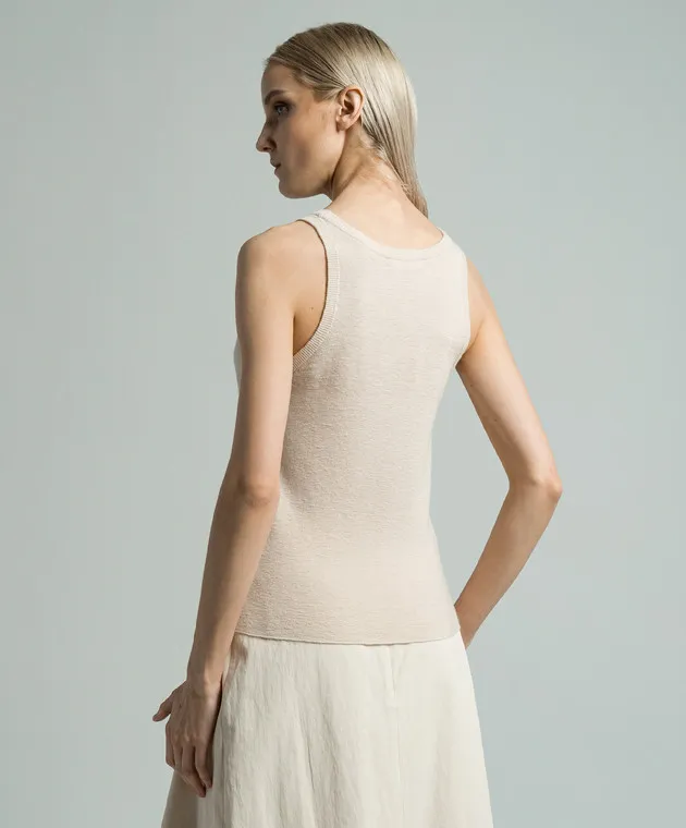 CO Pink cashmere ribbed top