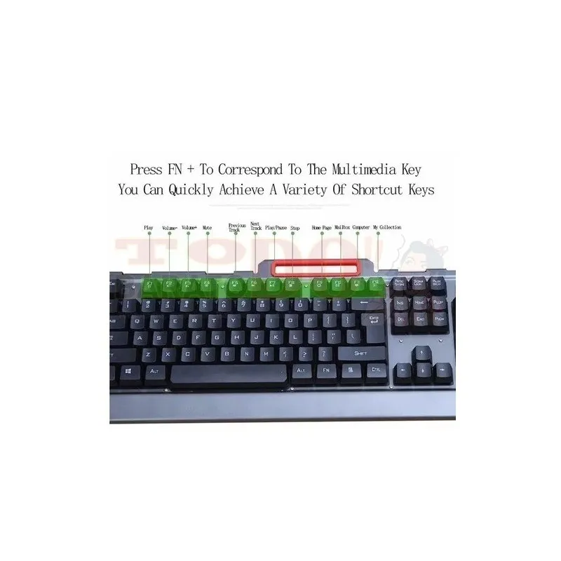 COMBO TECLADO GAMER HK50 NUMéRICO + MOUSE ÓPTICO INALáMBRICOS