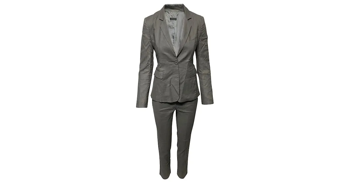 Conjunto Pantalón de Traje Joseph en Lino Gris 