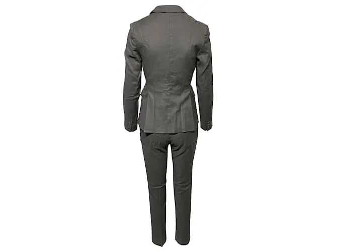 Conjunto Pantalón de Traje Joseph en Lino Gris 