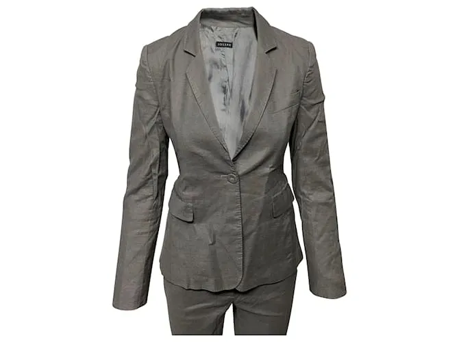 Conjunto Pantalón de Traje Joseph en Lino Gris 