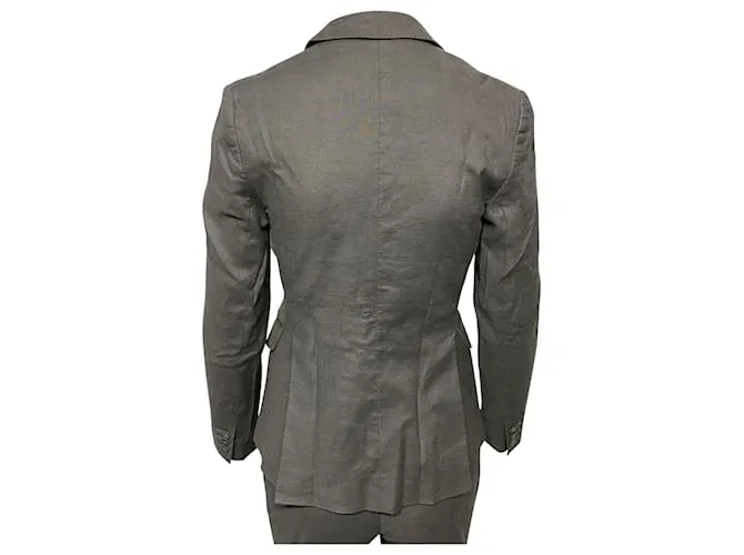 Conjunto Pantalón de Traje Joseph en Lino Gris 