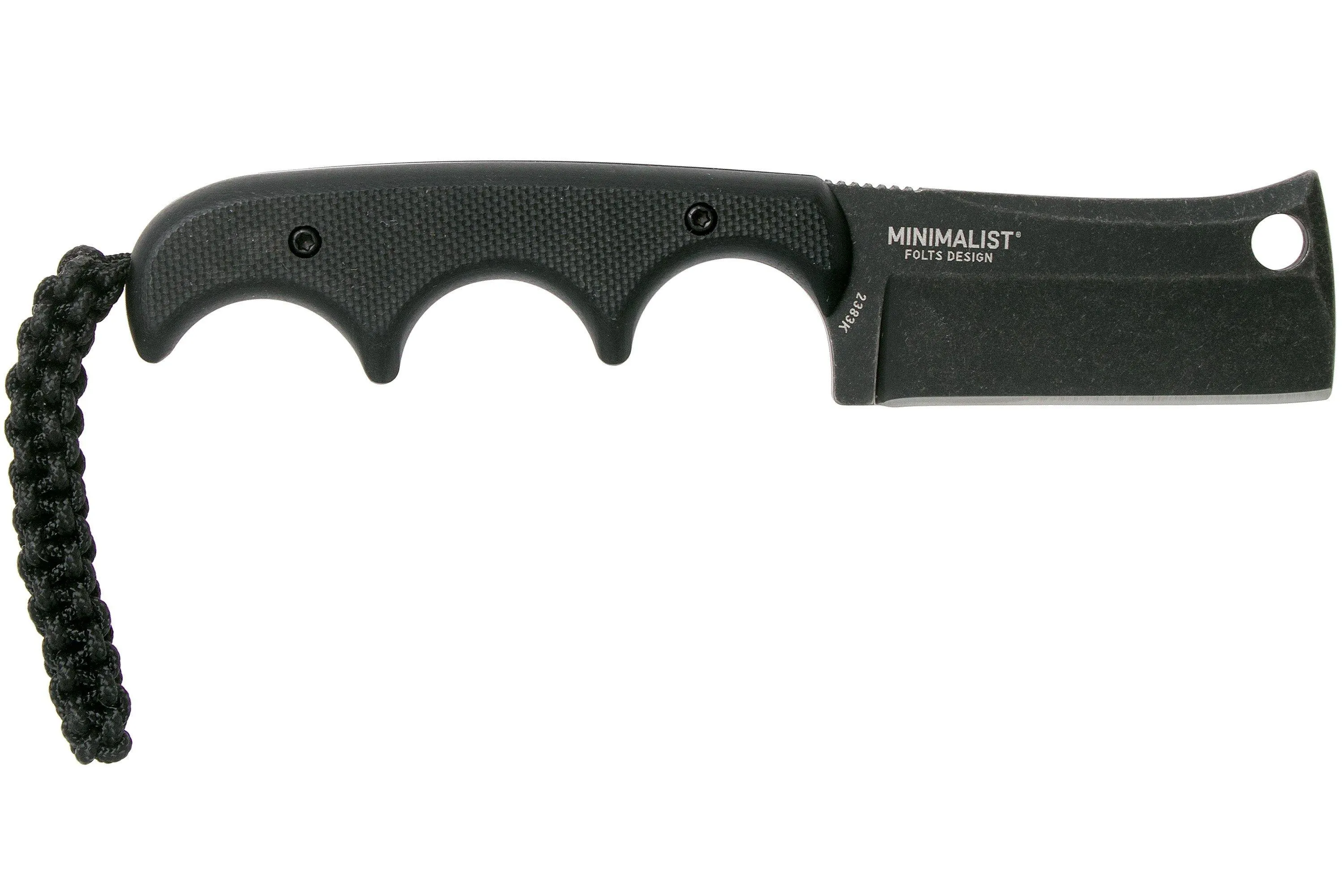 CRKT Minimalist Cleaver Blackout 2383K cuchillo de cuello, Alan Folts design