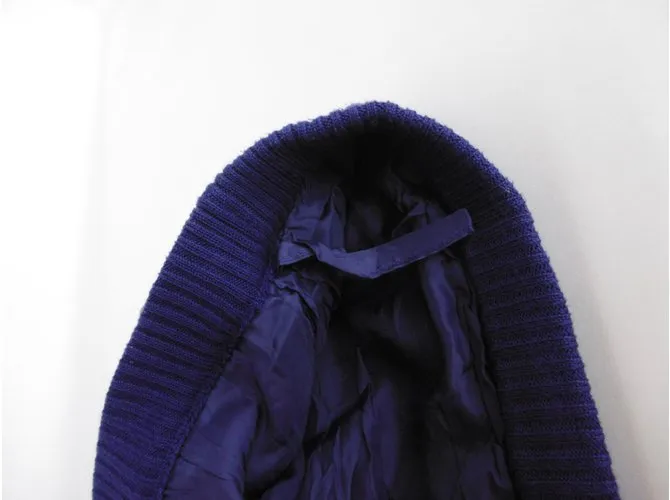 Céline Falda de algodon Azul marino 