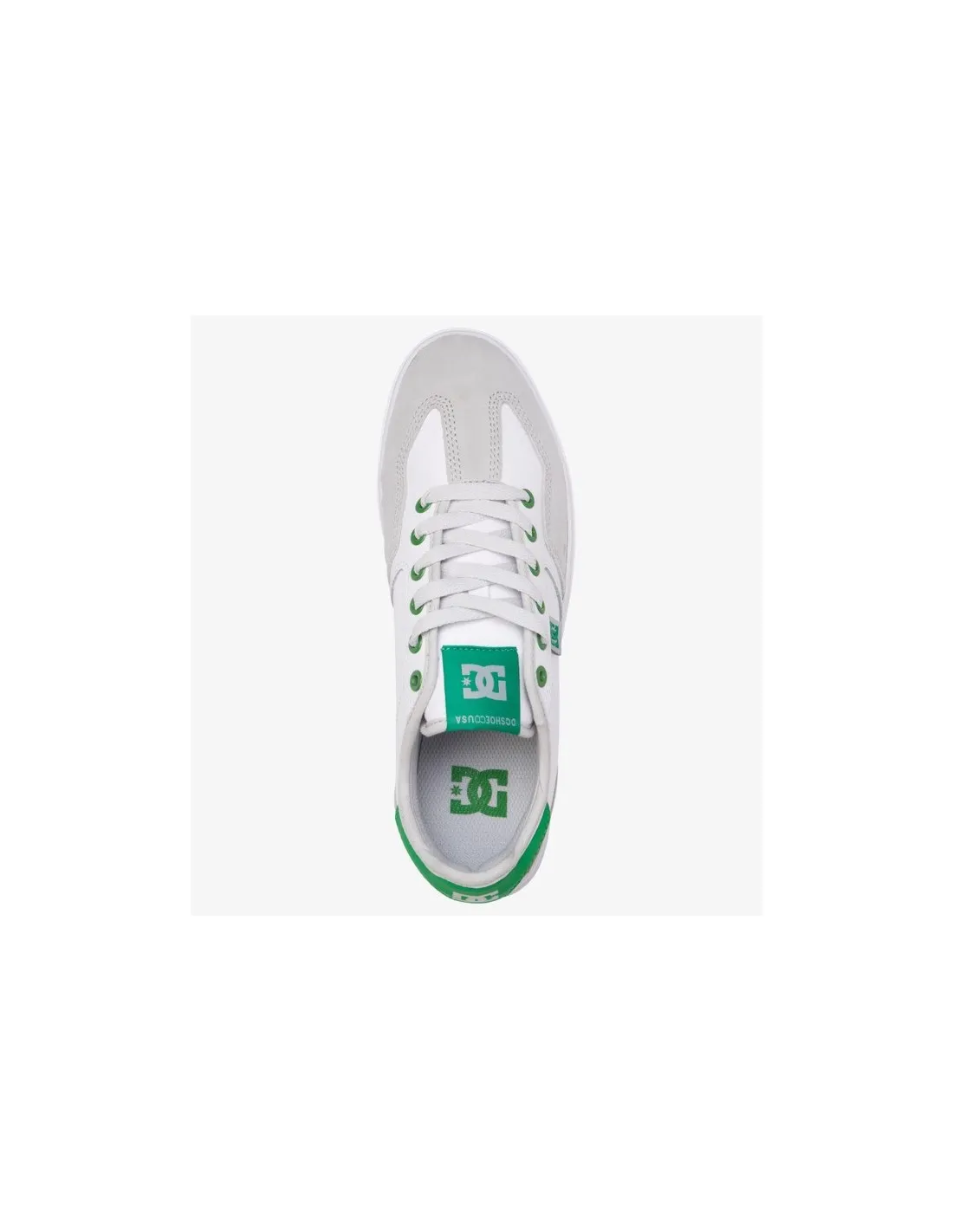 DC SHOES VESTREY  BLANCO/GRIS/VERDE  ZAPATILLAS DE SKATE