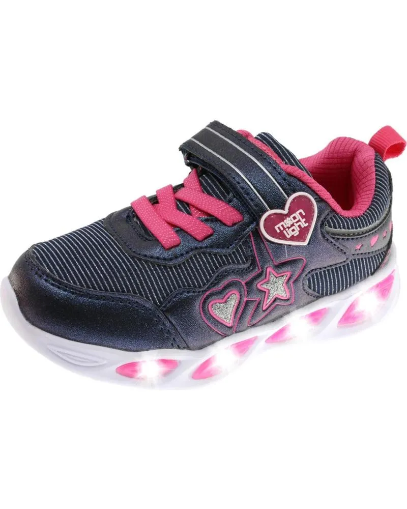 Deportivas BEPPI  de Niña SAPATO COM LUZES  NAVY BLUE