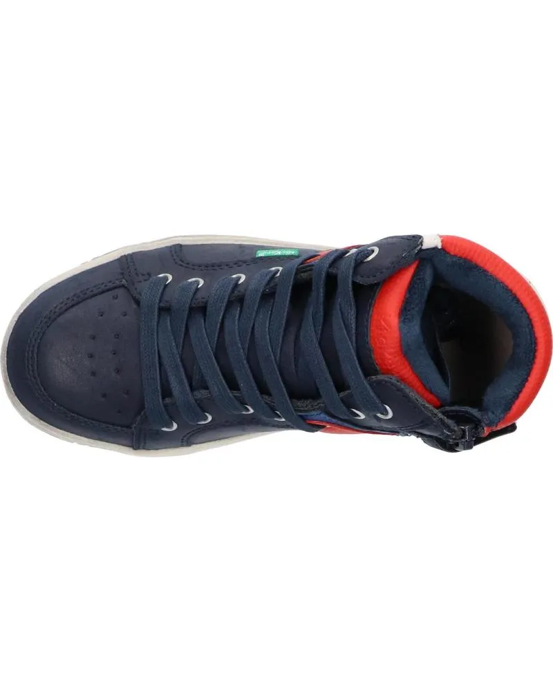 DEPORTIVAS KICKERS  DE NIñO 73935630 LOWELL  53 BLEU ROUGE MARI