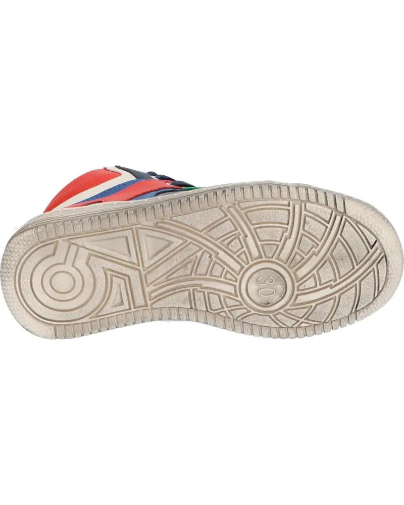 DEPORTIVAS KICKERS  DE NIñO 73935630 LOWELL  53 BLEU ROUGE MARI