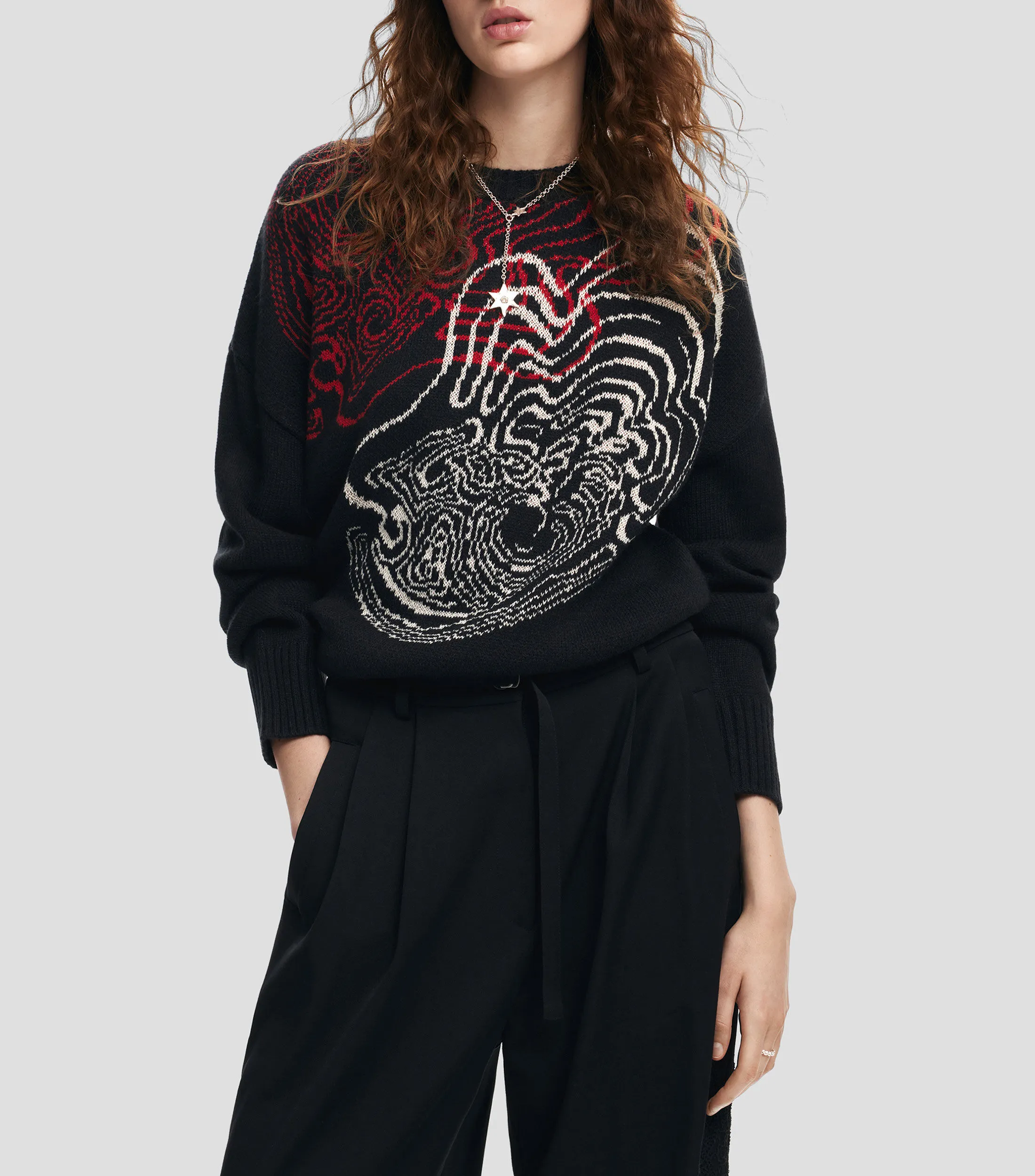 Desigual Suéter de cuello redondo Mujer