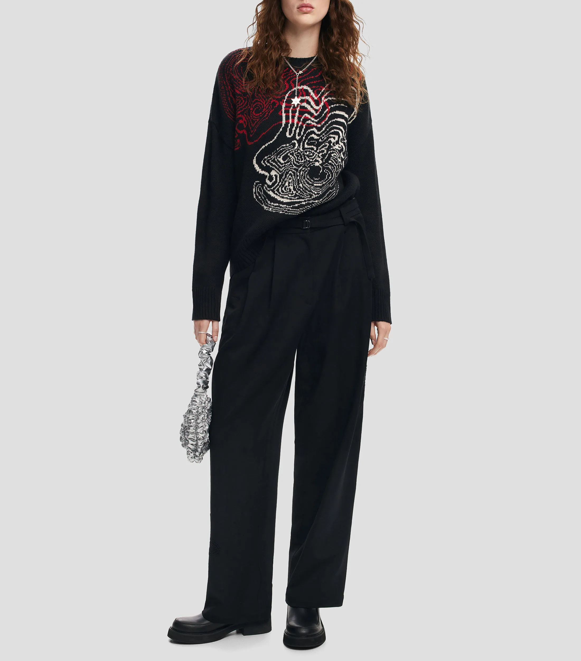 Desigual Suéter de cuello redondo Mujer