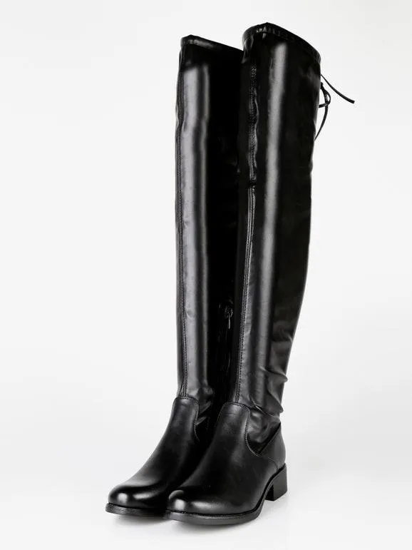 Diamantique Botas hasta la rodilla de mujer sin tacón
