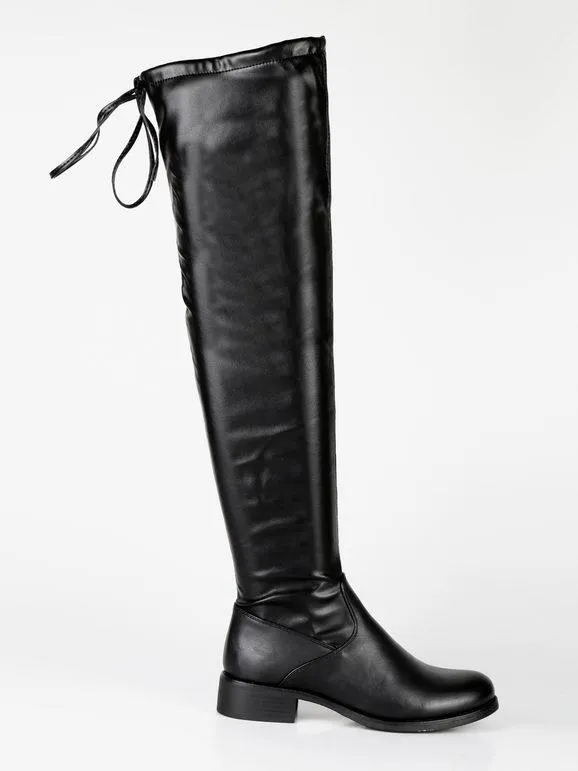 Diamantique Botas hasta la rodilla de mujer sin tacón
