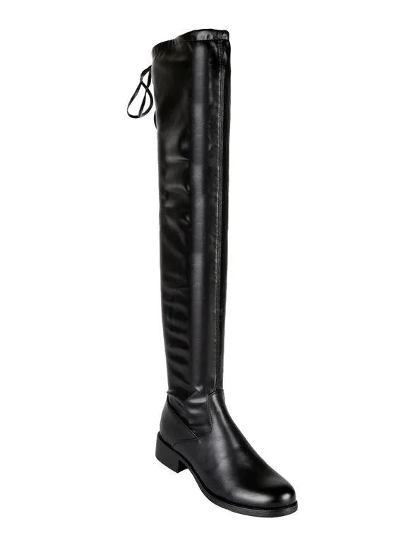 Diamantique Botas hasta la rodilla de mujer sin tacón