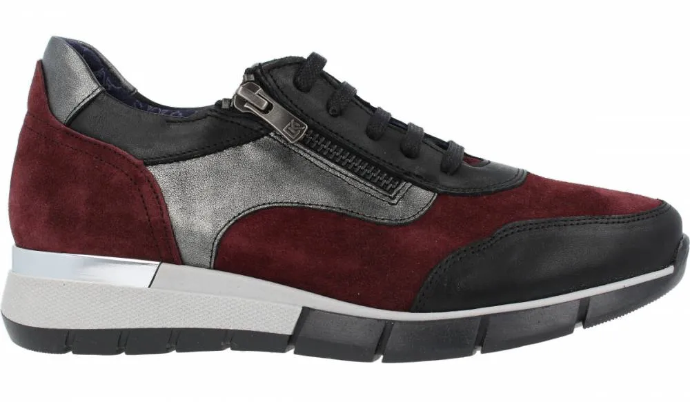 DORKING  SNEAKER XANET PIEL BURDEOS