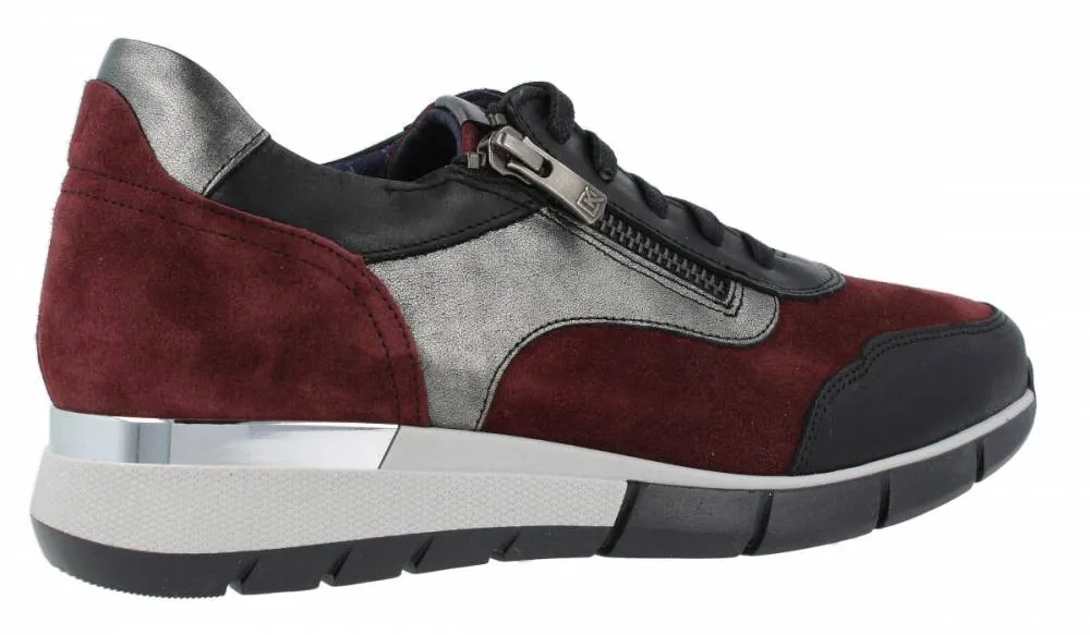 DORKING  SNEAKER XANET PIEL BURDEOS