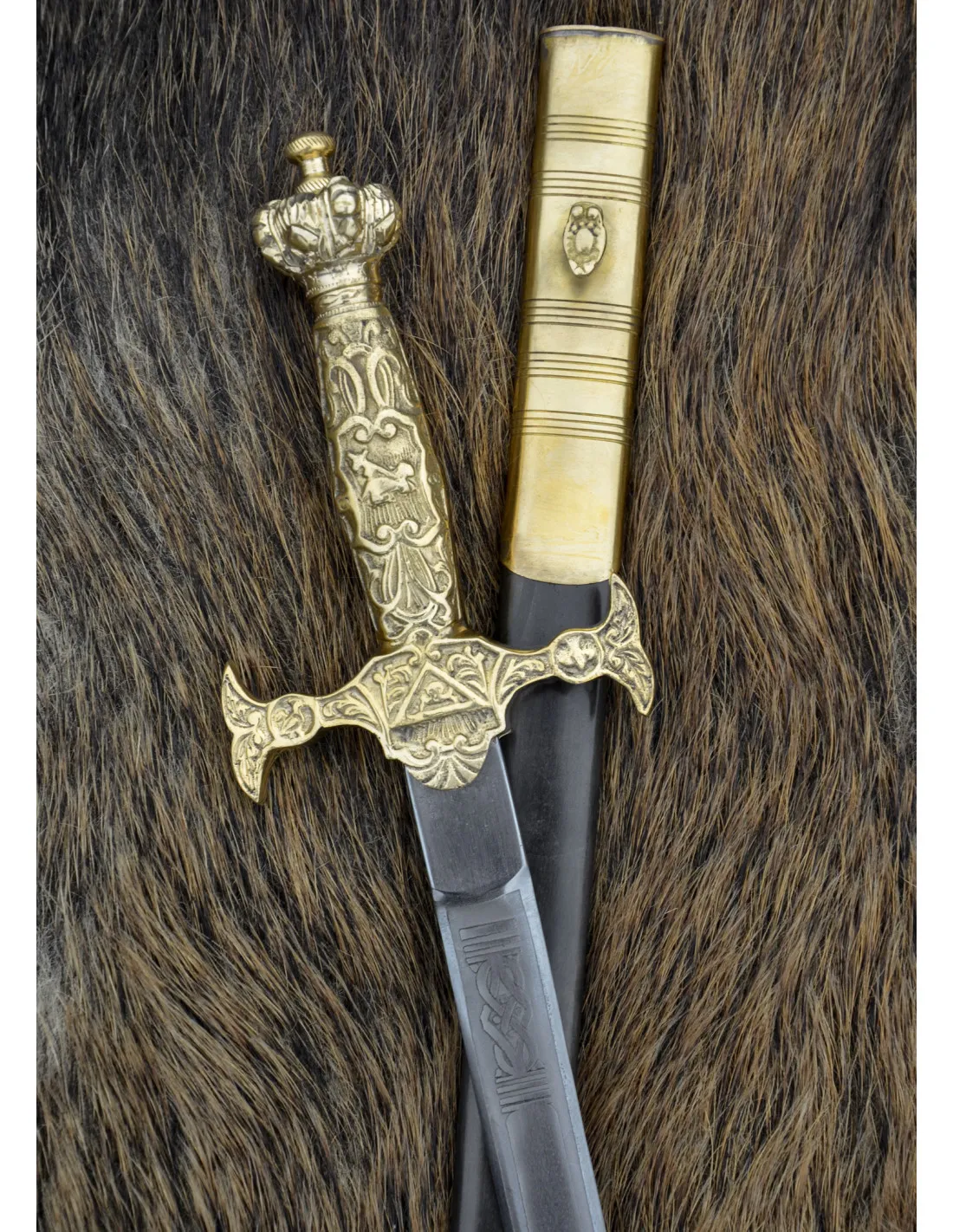 Espada ceremonial masona con vaina (88 cm.)