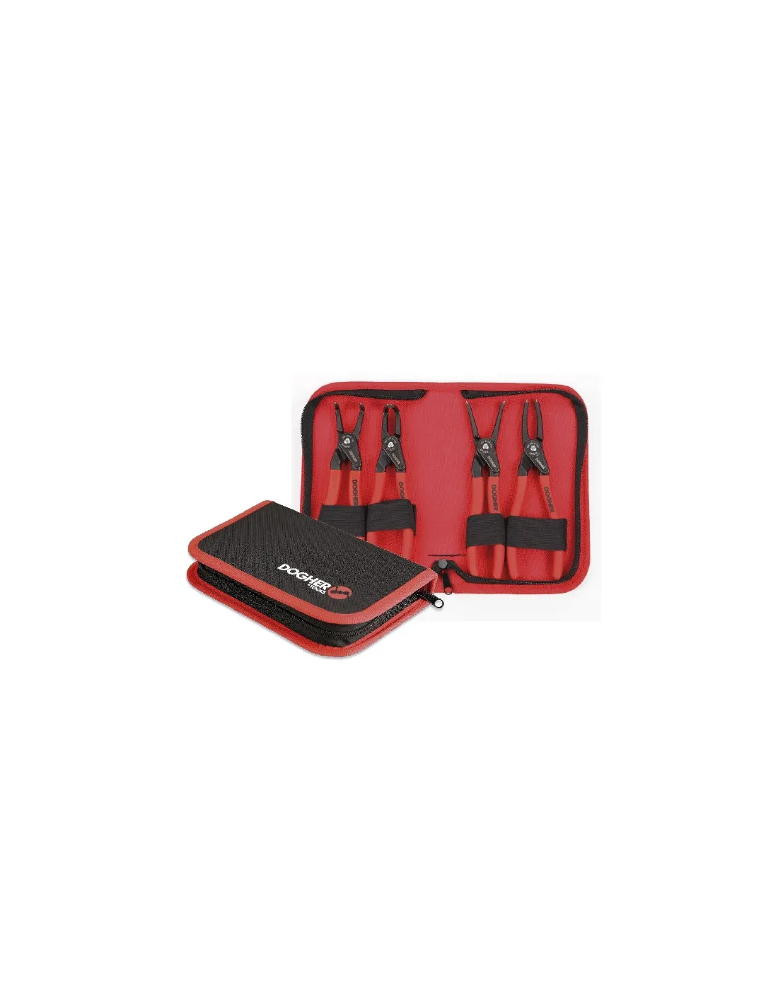 ESTUCHE 4PCS ALICATES SEEGER PRO 180MM