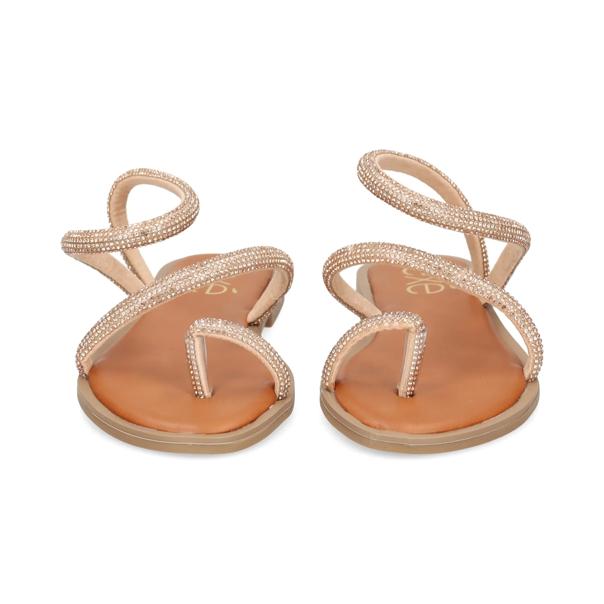 EXE Sandalias planas de Mujer ORO ROSA