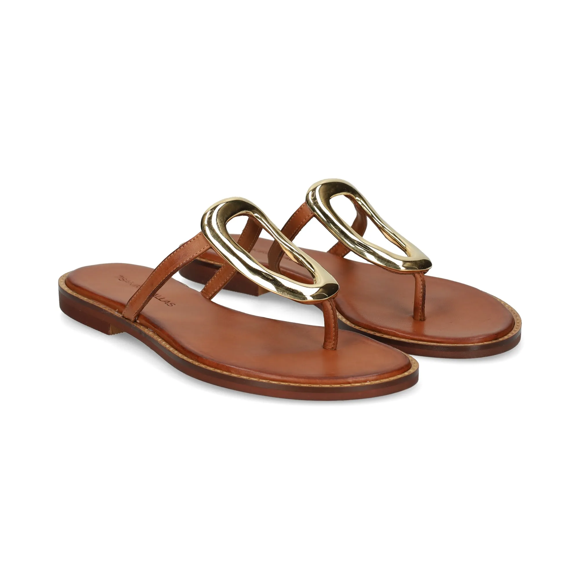 EXE Sandalias planas de Mujer TAN