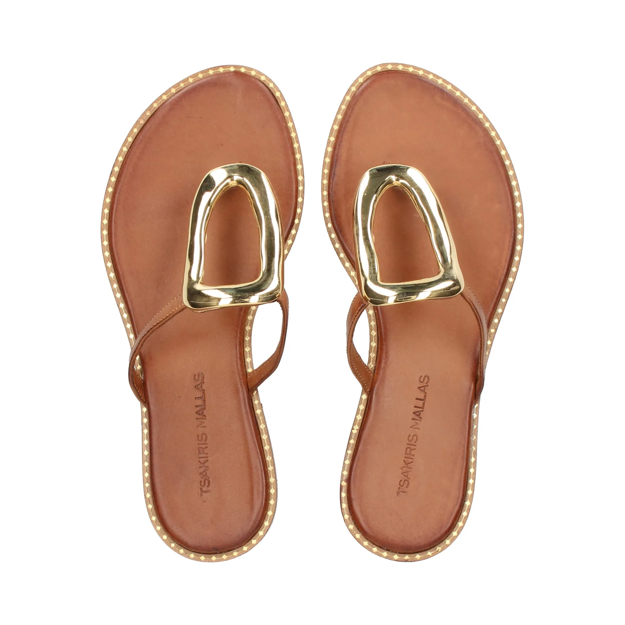EXE Sandalias planas de Mujer TAN