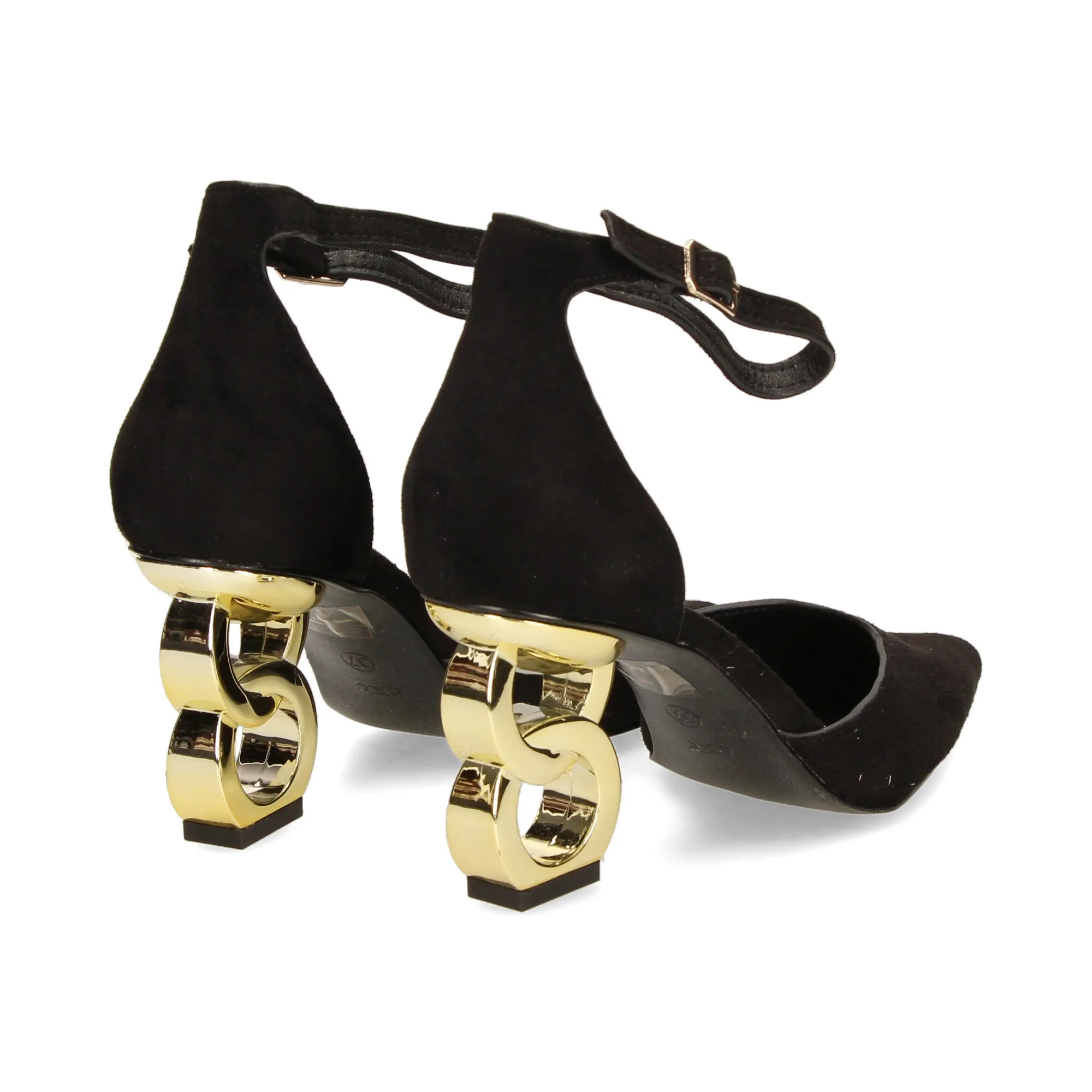 EXE Zapatos de tacón medio de Mujer NEGRO