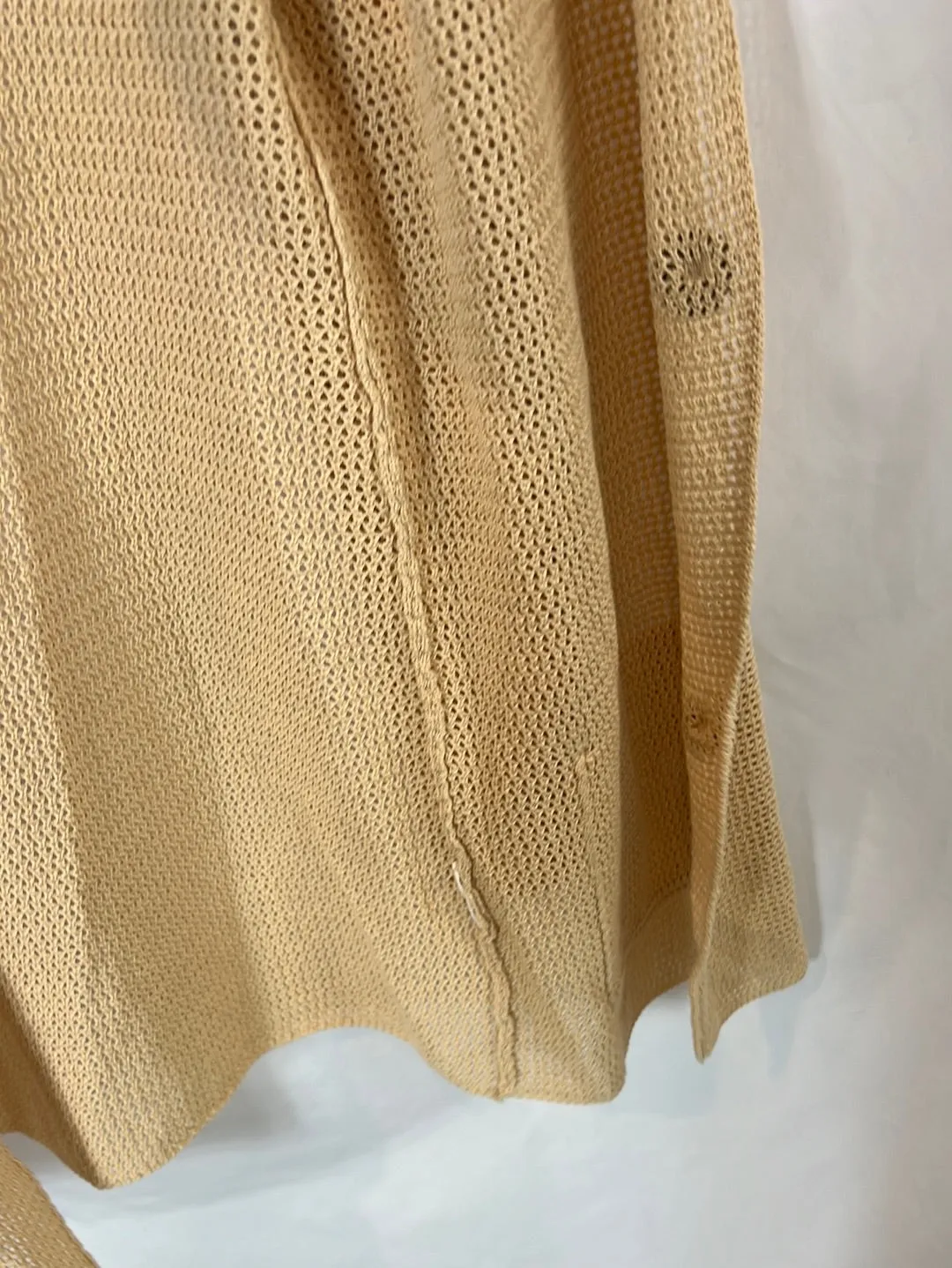 FALCONERI. Chaqueta beige troquelada. T S/M