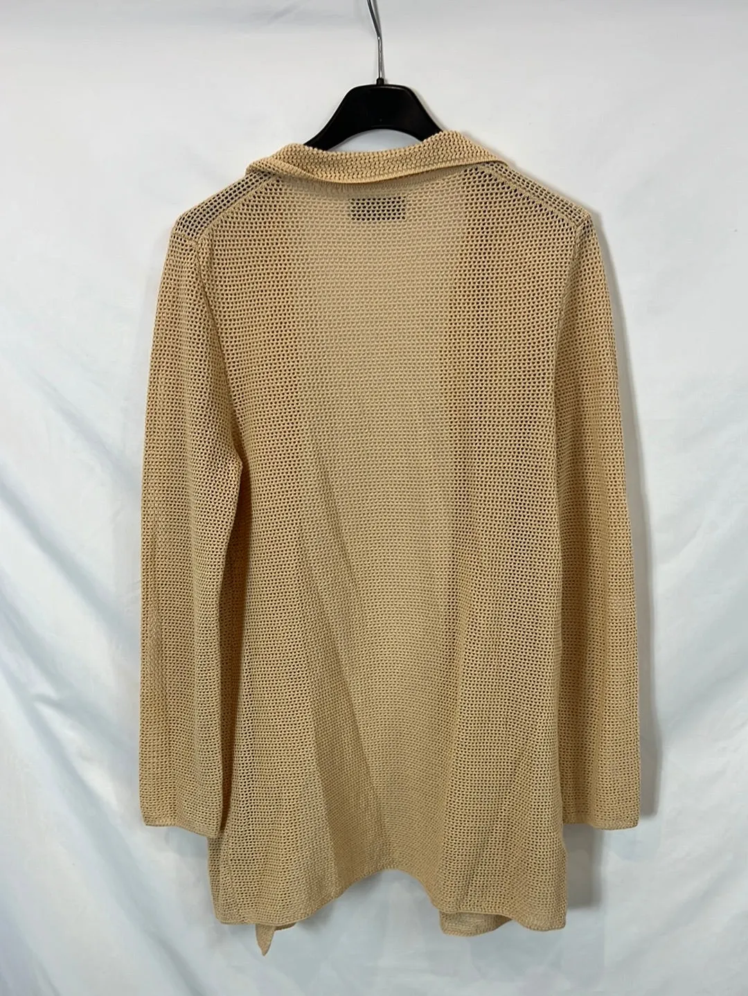 FALCONERI. Chaqueta beige troquelada. T S/M