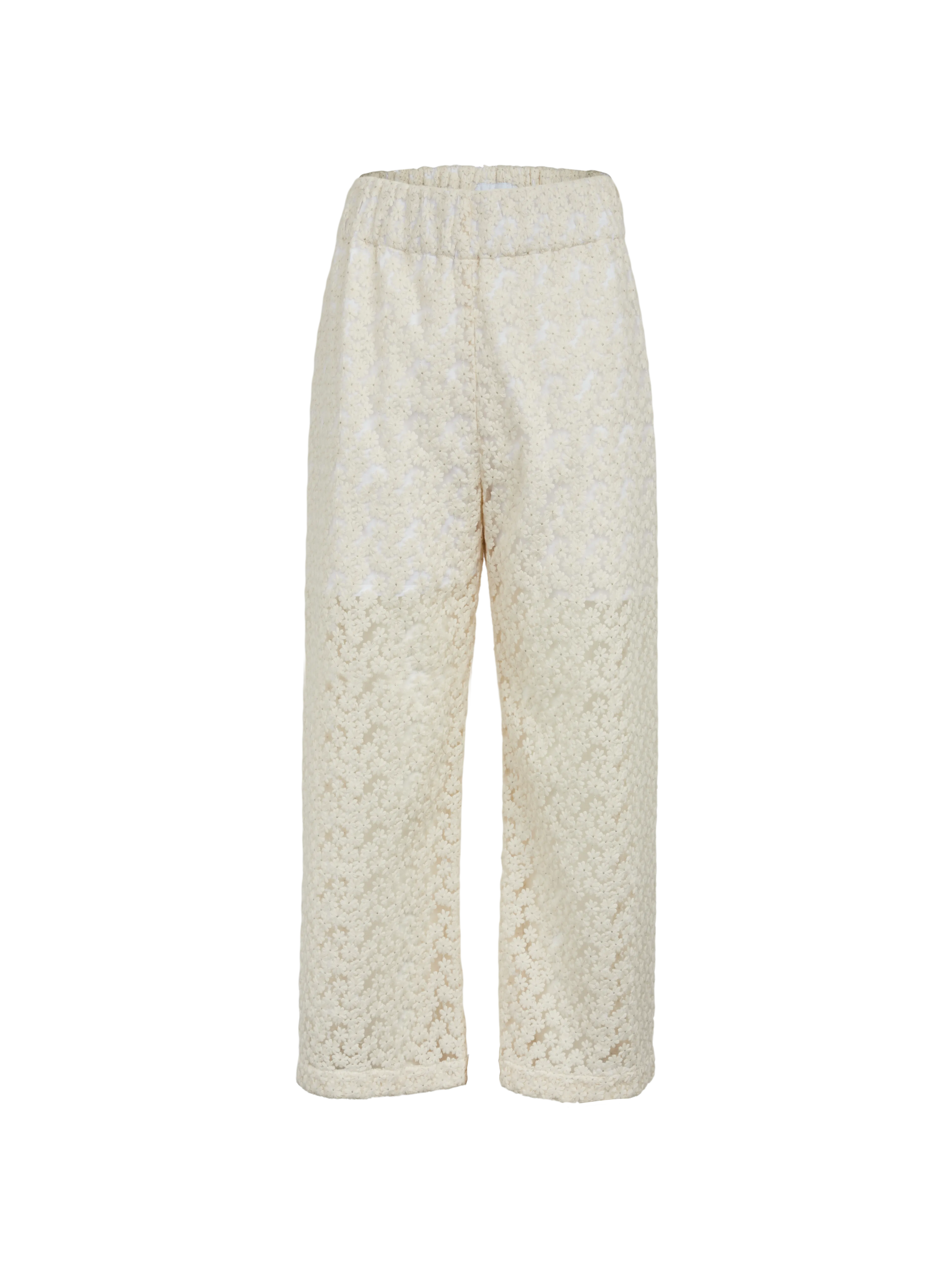 FETE IMPERIALE SIFNOS  PANTALóN ANCHO BORDADO EN BEIGE