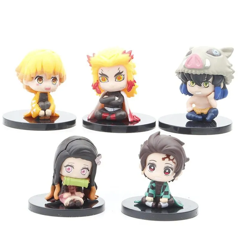Figura de acción de la Cazadora de Demonios Kimetsu no Yaiba x5