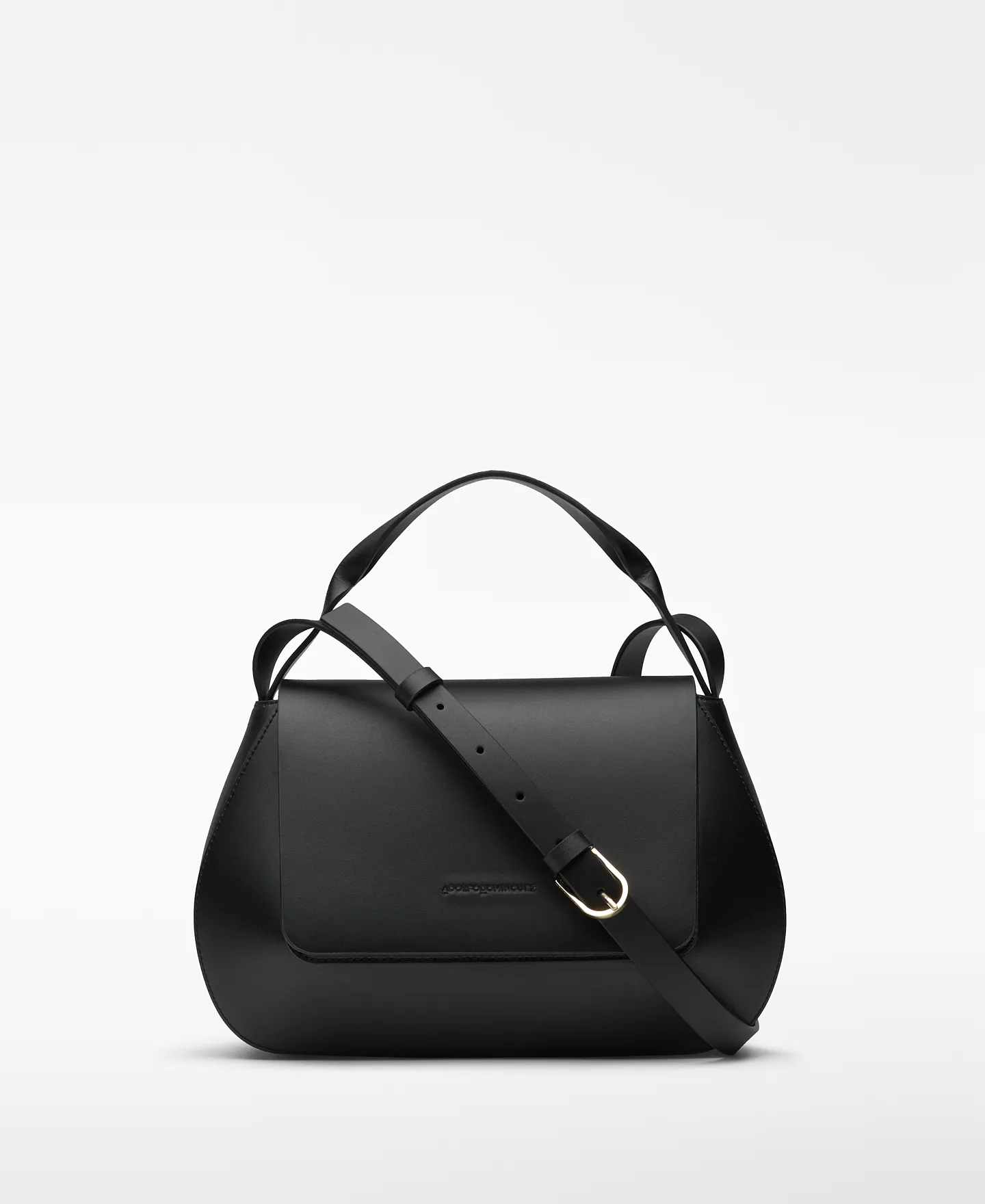 Flap responsible leather bag woman