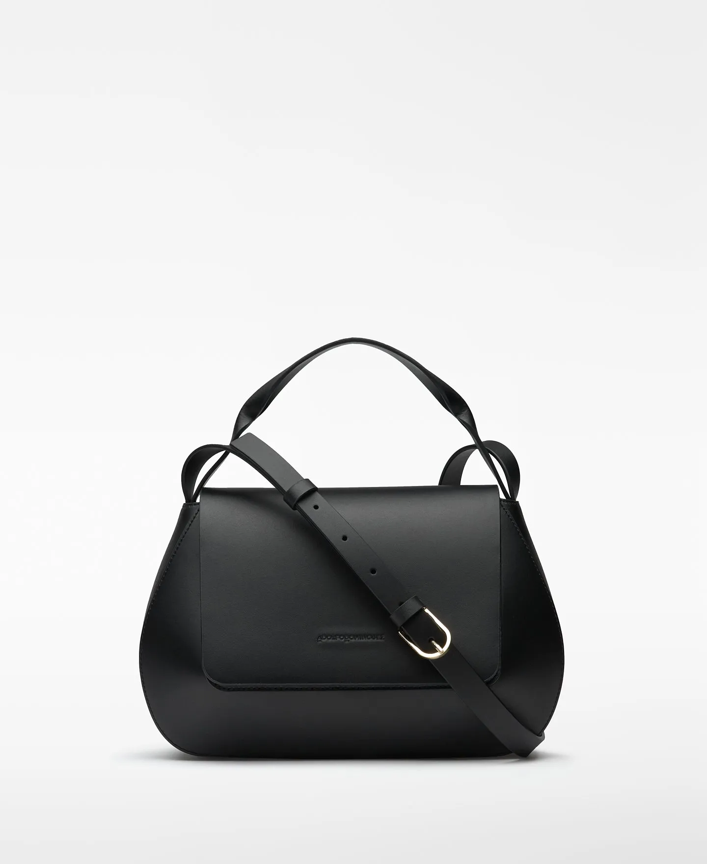 Flap responsible leather bag woman