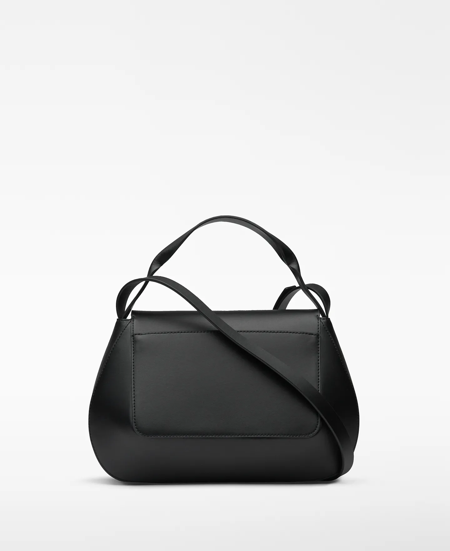 Flap responsible leather bag woman