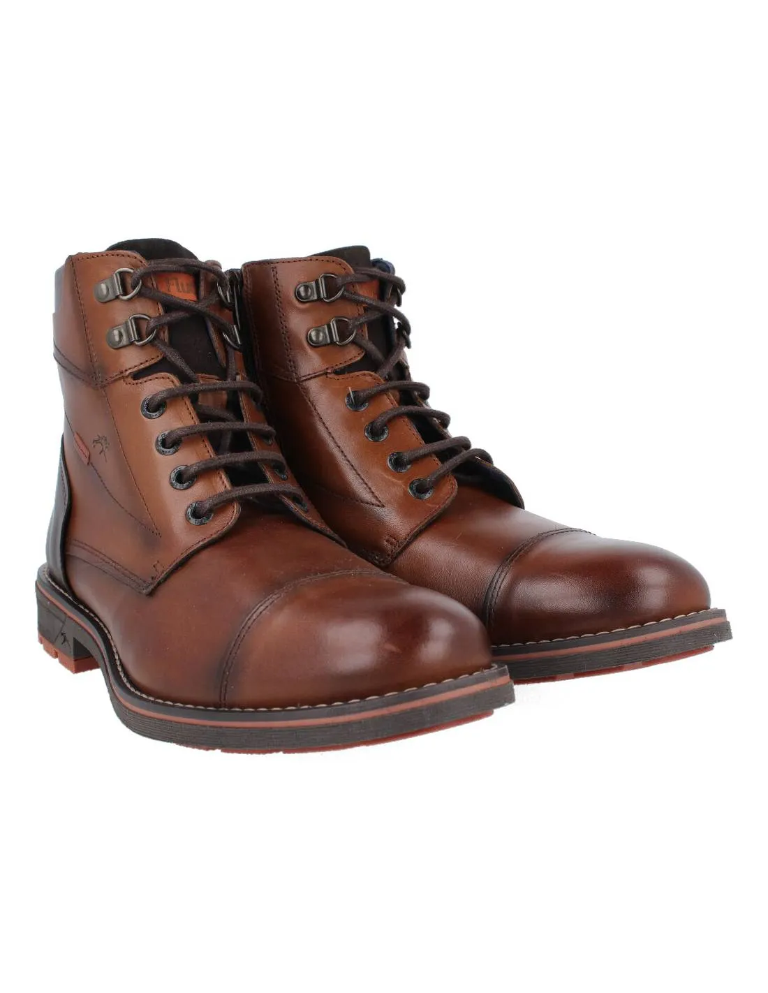 FLUCHOS  BOTA DE PIEL TERRY CAMEL