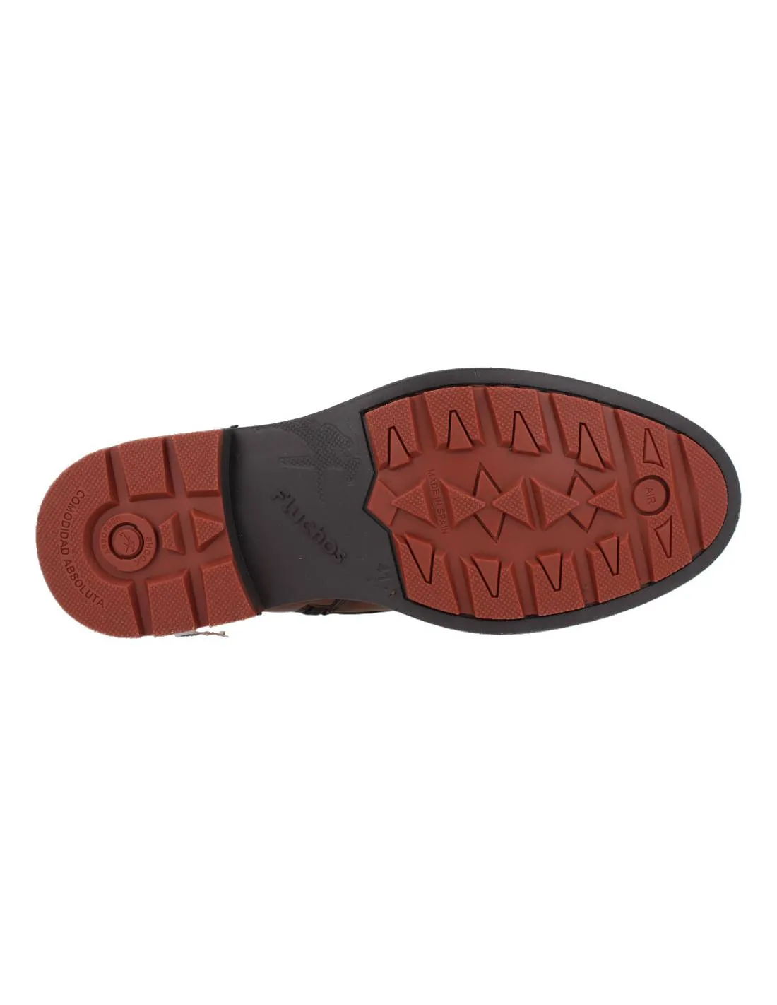FLUCHOS  BOTA DE PIEL TERRY CAMEL