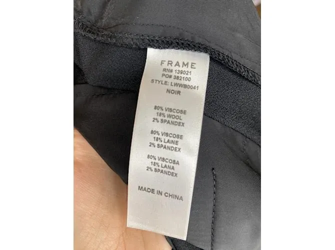 Frame Denim FRAME Pantalón T.US 10 Viscosa Negro 
