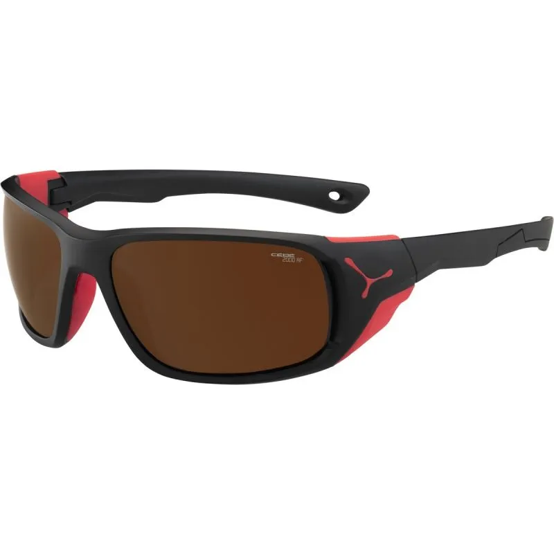 GAFAS DE SOL CéBé JORASSES L (NEGRO ROJO MATE  ZONA MARRóN PLATA CAT.4)