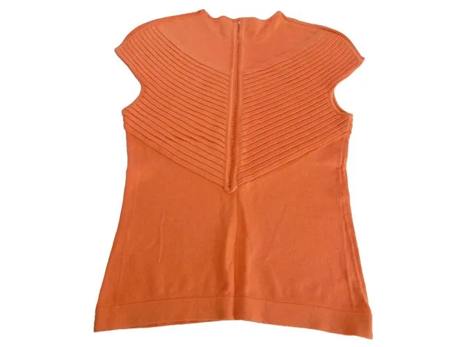 Gianni Versace Top Naranja 