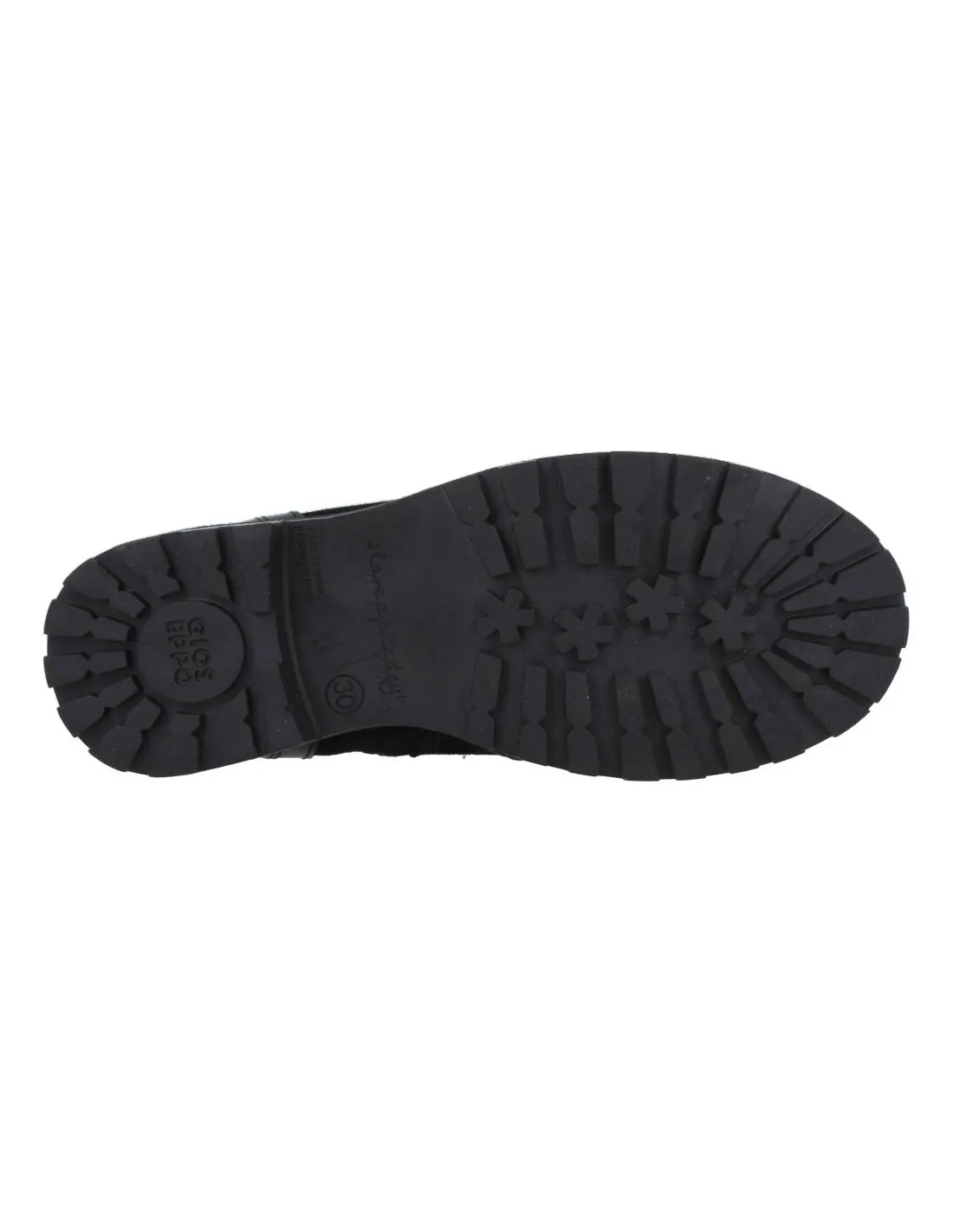 GIOSEPPO KIDS  BOTITA MILITAR HEBILLAS COMBINADA IBURG NEGRO