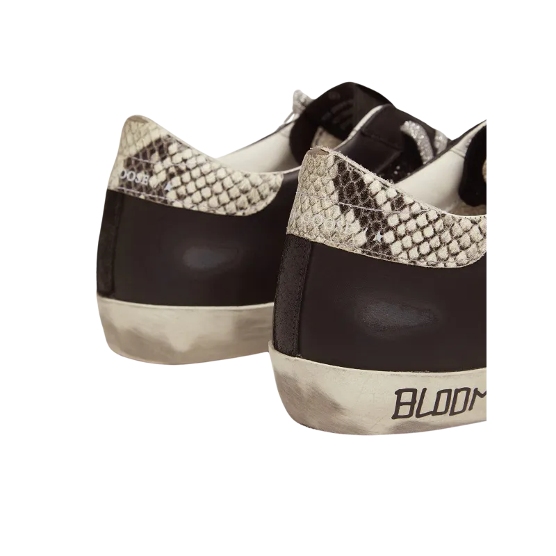 GOLDEN GOOSE  SNAKE HEEL GLITTER