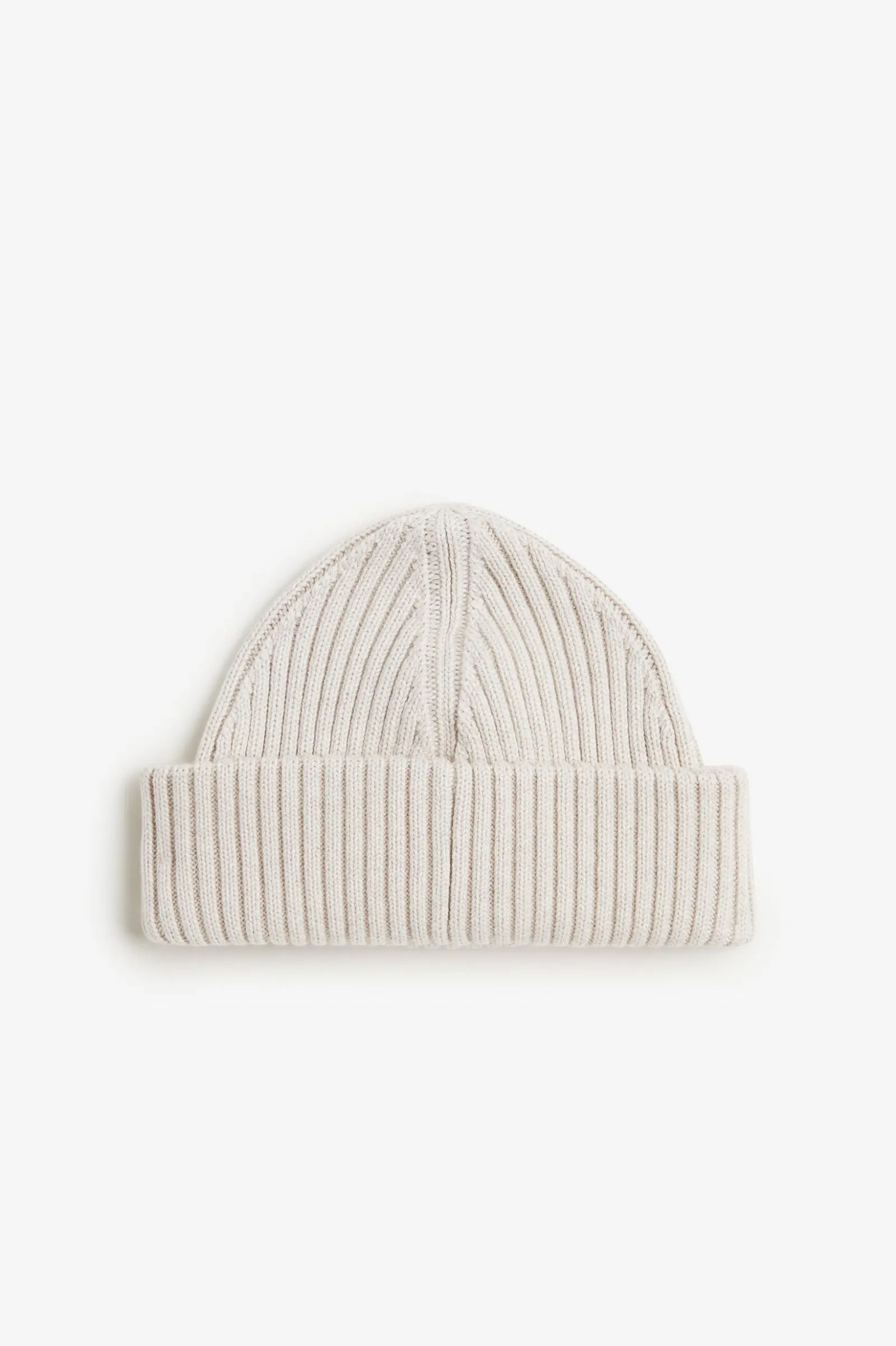 Gorro de canalé de algodón