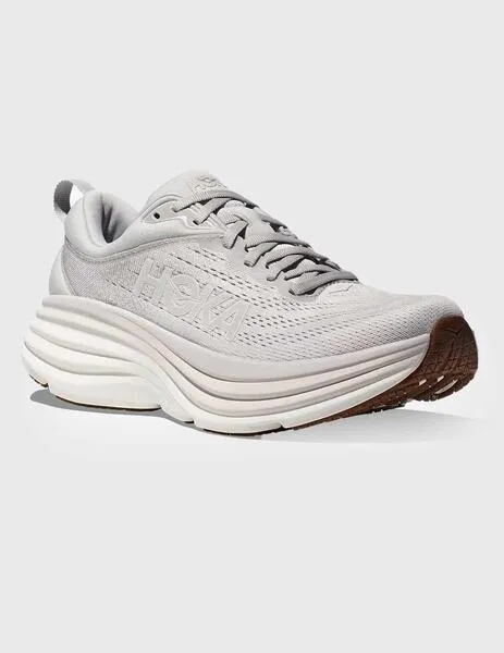 Hoka Bondi 8 Zapatillas grises para mujer y para hombre