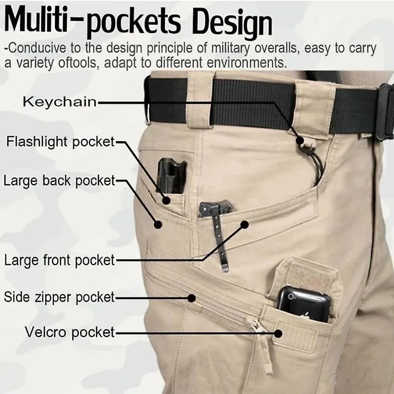 Hombres Escalada Táctica Ciclismo Deporte Primavera Otoño Otoño Acampar Senderismo Pesca Ejército Pantalones Militares Pantalone