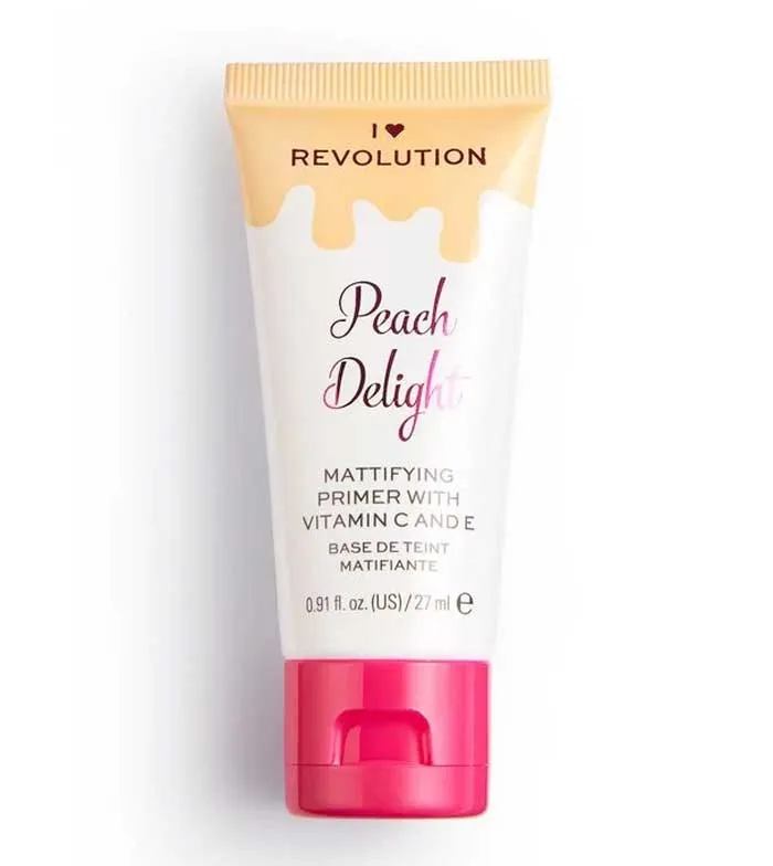 I HEART REVOLUTION  PREBASE DE MAQUILLAJE  PEACH DELIGHT