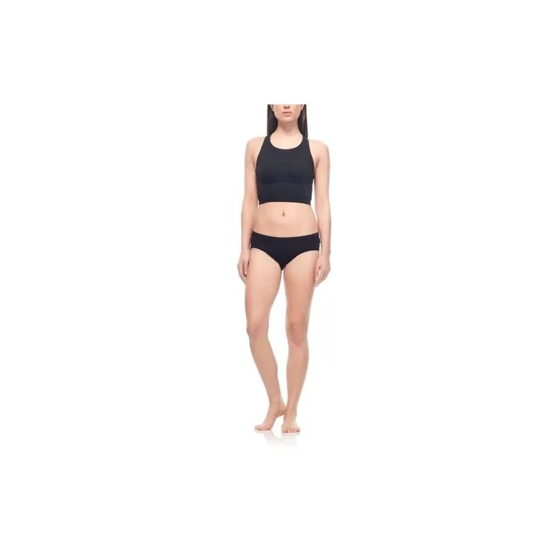 Icebreaker Mujeres Meld Zone Hipkini Bragas (negro)