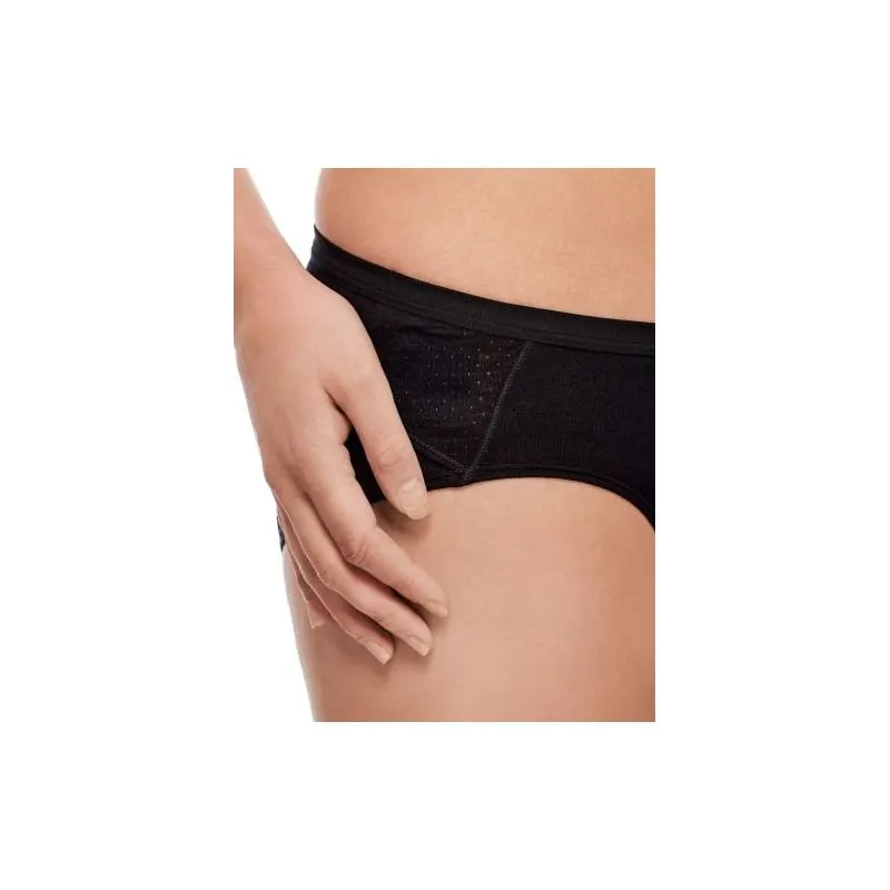 Icebreaker Mujeres Meld Zone Hipkini Bragas (negro)