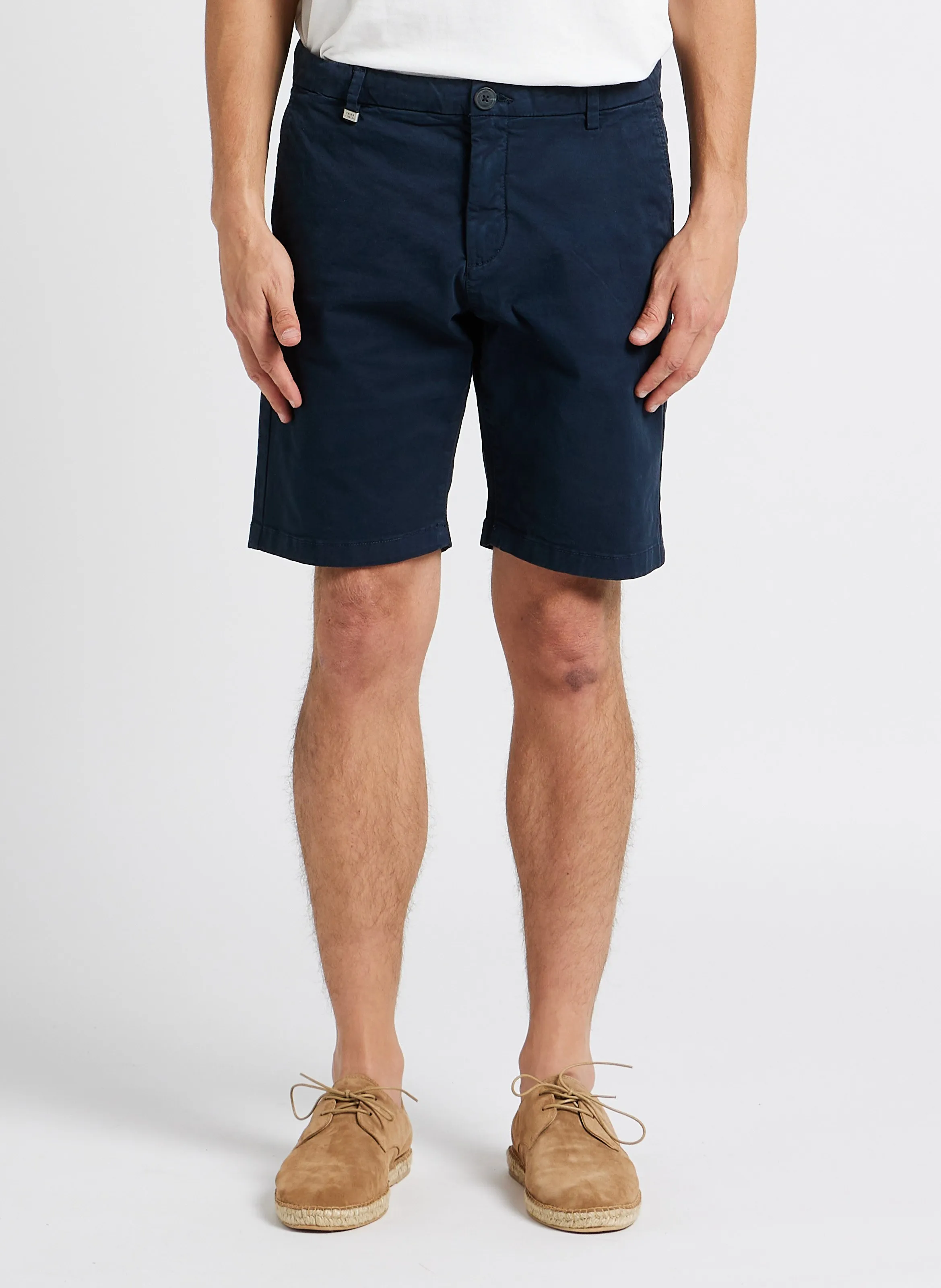IKKS Bermudas de algodón rectas en azul