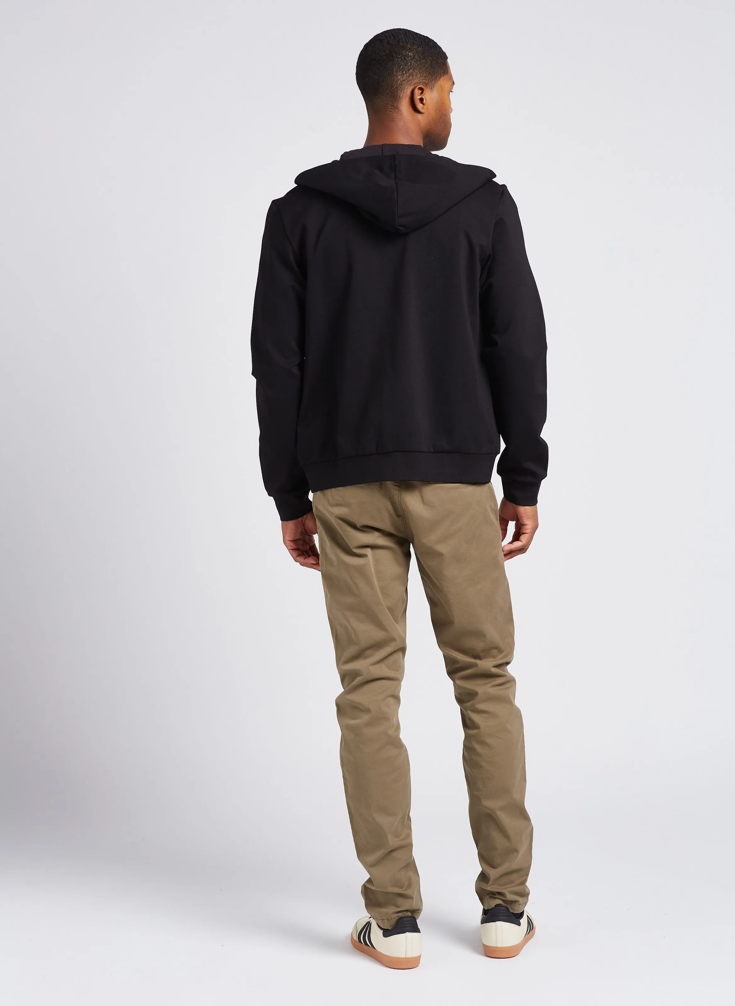 IKKS Pantalón chino de mezcla de algodón slim fit en caqui