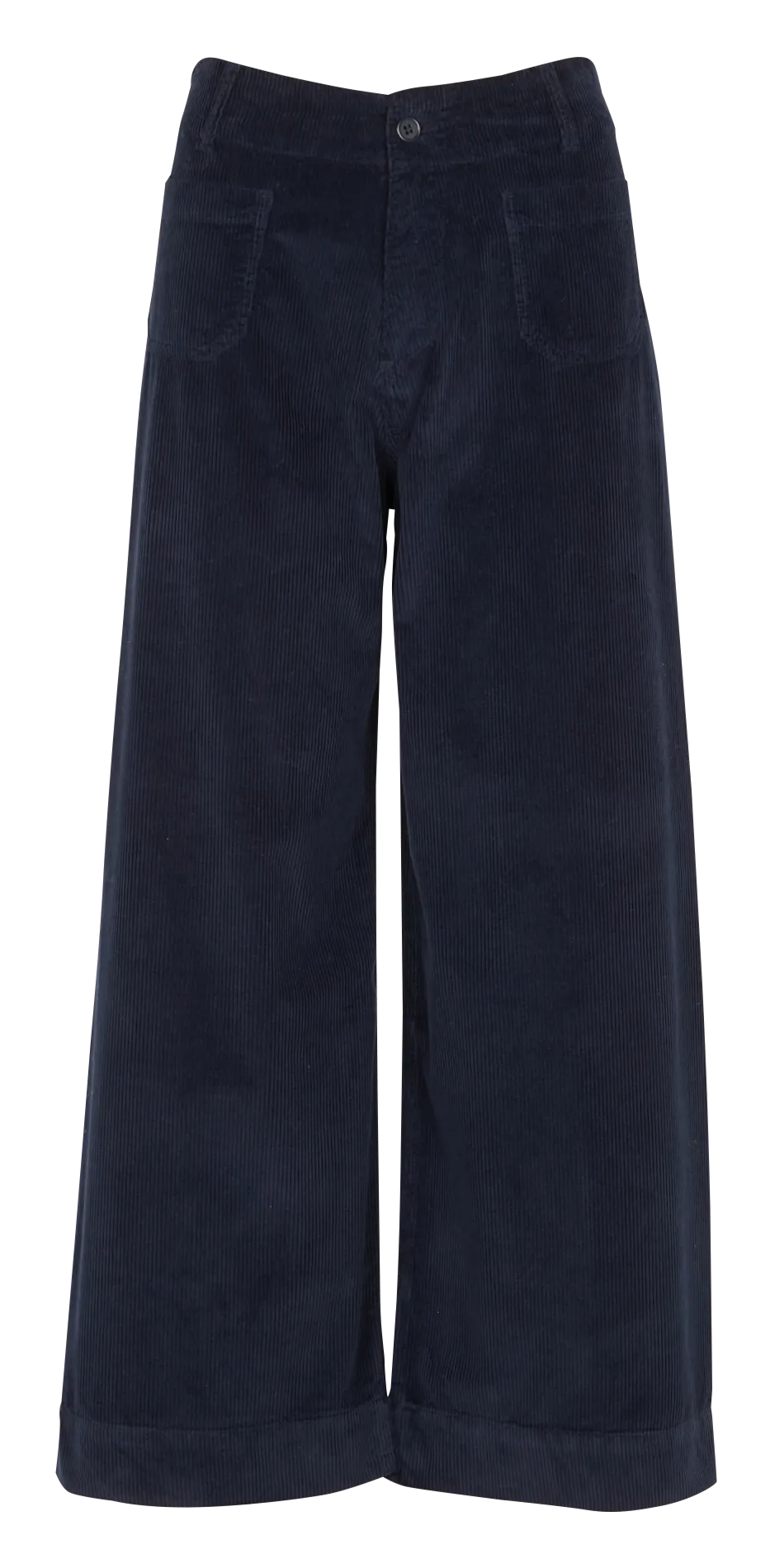 JAKARTA  PANTALóN ANCHO DE MEZCLA DE ALGODóN DE TALLE ALTO EN AZUL