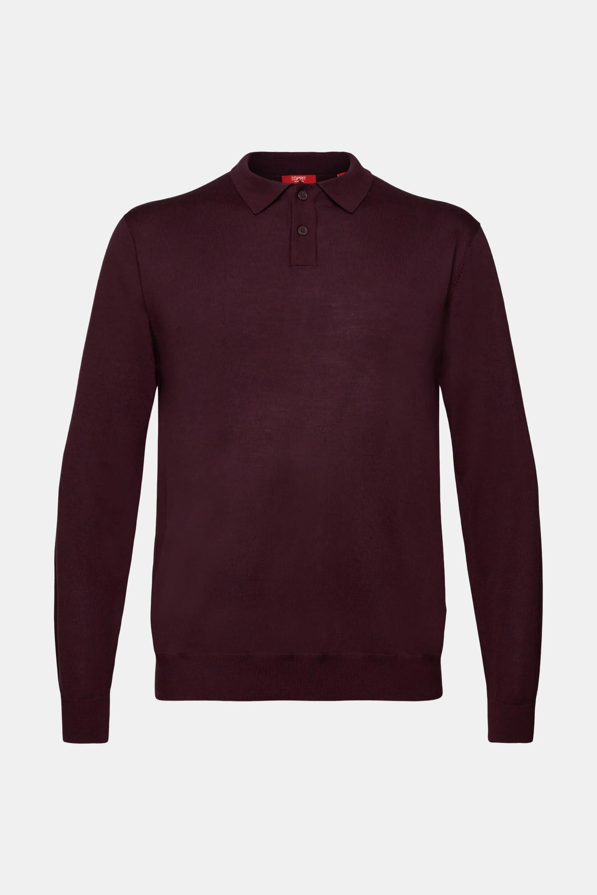Jersey de lana con cuello de polo